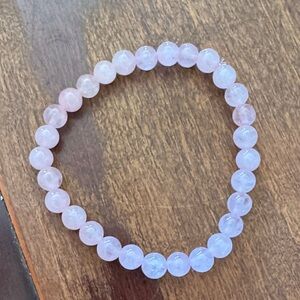 Rose quartz handmade bracelet